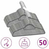 vidaXL 50 tk riidepuud, libisemiskindel, hall, samet