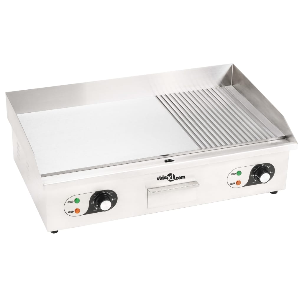 vidaXL Electric Griddle Stainless Steel 4400 W 71x43x23.5 cm