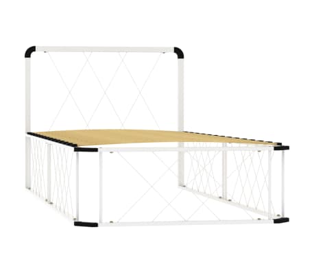 vidaXL Bedframe metaal wit 100x200 cm