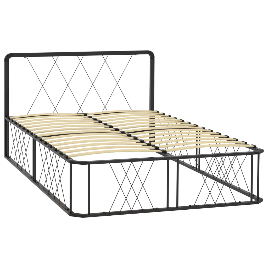 

vidaXL Bedframe metaal zwart 120x200 cm