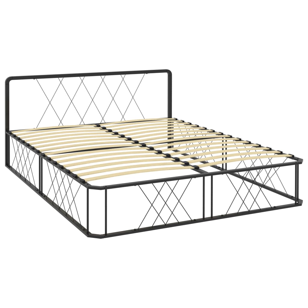 

vidaXL Bedframe metaal zwart 160x200 cm