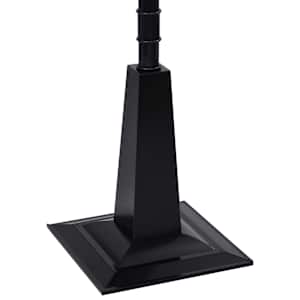 Vánoční pouliční lampa se Santou černo-červená 81x40x188 cm PVC - obrázek 11