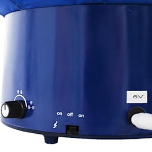 Sněžící vánoční stromek s deštníkovým stojanem modrý 75 cm PVC - obrázek 5