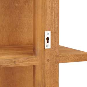 Nástěnné zrcadlo s poličkami 30 x 30 x 120 cm masivní teak - obrázek 5