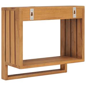 Nástěnný věšák na ručníky 35 x 20 x 35 cm masivní teakové dřevo - obrázek 4