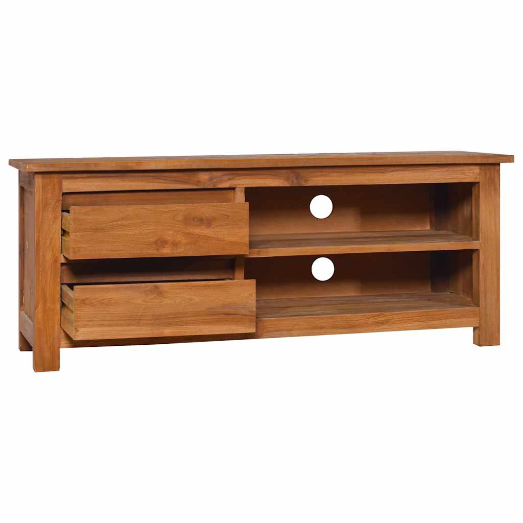 vidaXL Tv-meubel 100x30x40 cm massief teakhout afbeelding