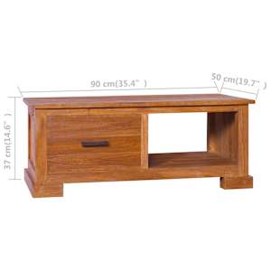 TV stolek 90 x 50 x 37 cm masivní teakové dřevo - obrázek 8