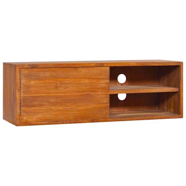 vidaXL seinale kinnitatav telerikapp, 90 x 30 x 30 cm, tiikpuu