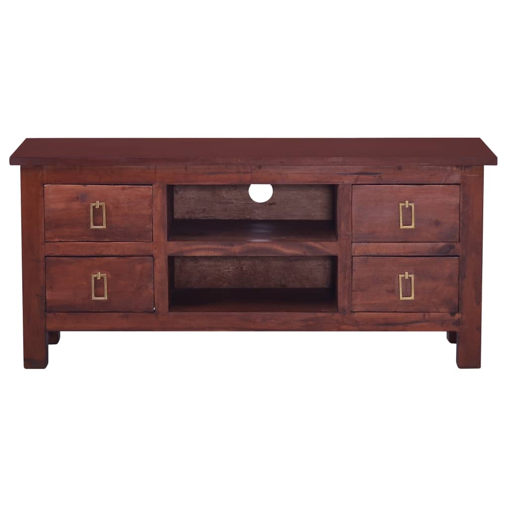 

vidaXL Tv-meubel 100x30x45 cm massief mahoniehout klassiek bruin