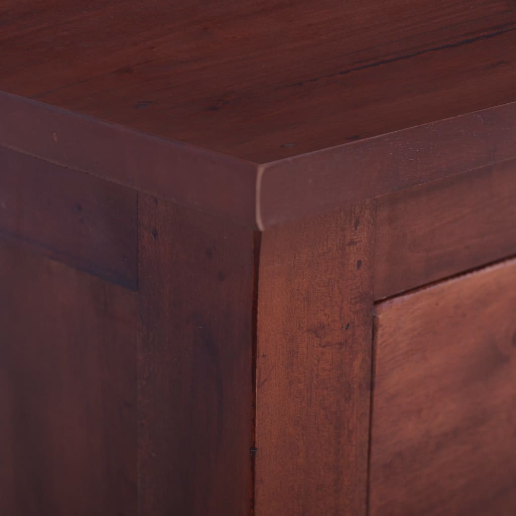 Tv-meubel 100x30x45 cm massief mahoniehout klassiek bruin