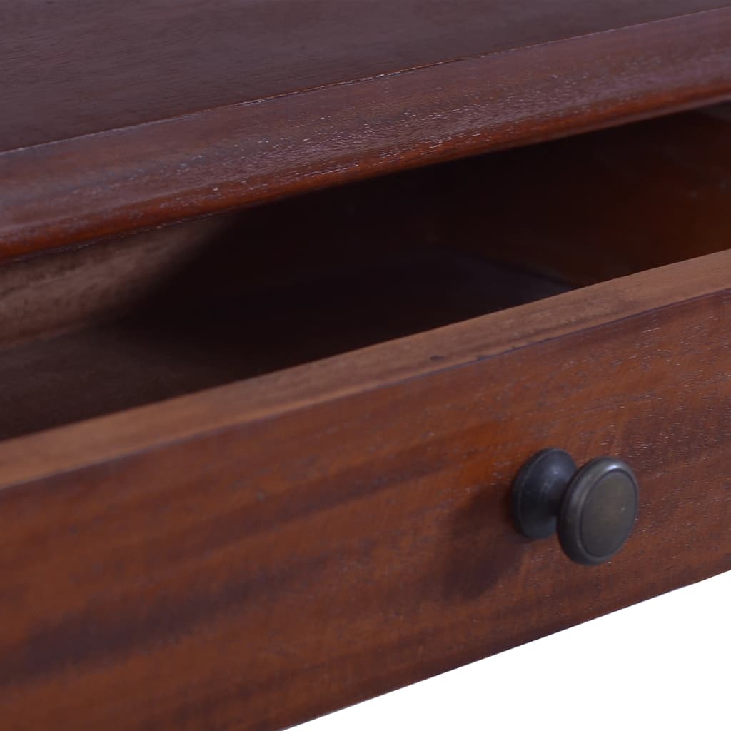 Masă consolă, maro clasic, 120 cm, lemn masiv de mahon