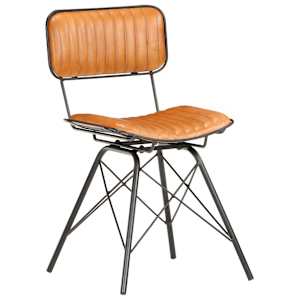 vidaXL Valgomojo kėdės, 2vnt., juodos ir rudos, tikra ožkos oda