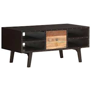 Konferenční stolek 100 x 50 x 45 cm masivní recyklované dřevo - obrázek 8