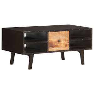 Konferenční stolek 100 x 50 x 45 cm masivní recyklované dřevo - obrázek 9
