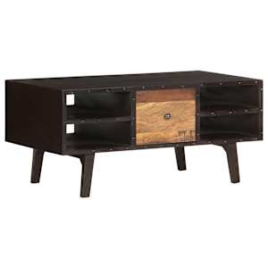 Konferenční stolek 100 x 50 x 45 cm masivní recyklované dřevo - obrázek 10