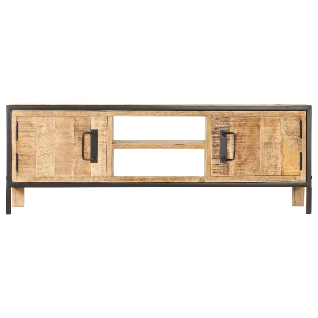 

vidaXL Tv-meubel 120x30x40 cm ruw mangohout