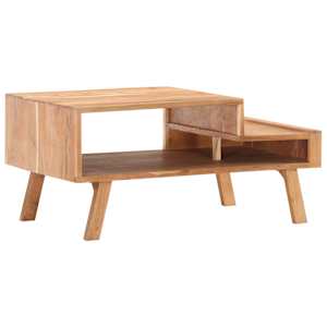 Konferenční stolek 100 x 50 x 45 cm masivní akáciové dřevo - obrázek 9