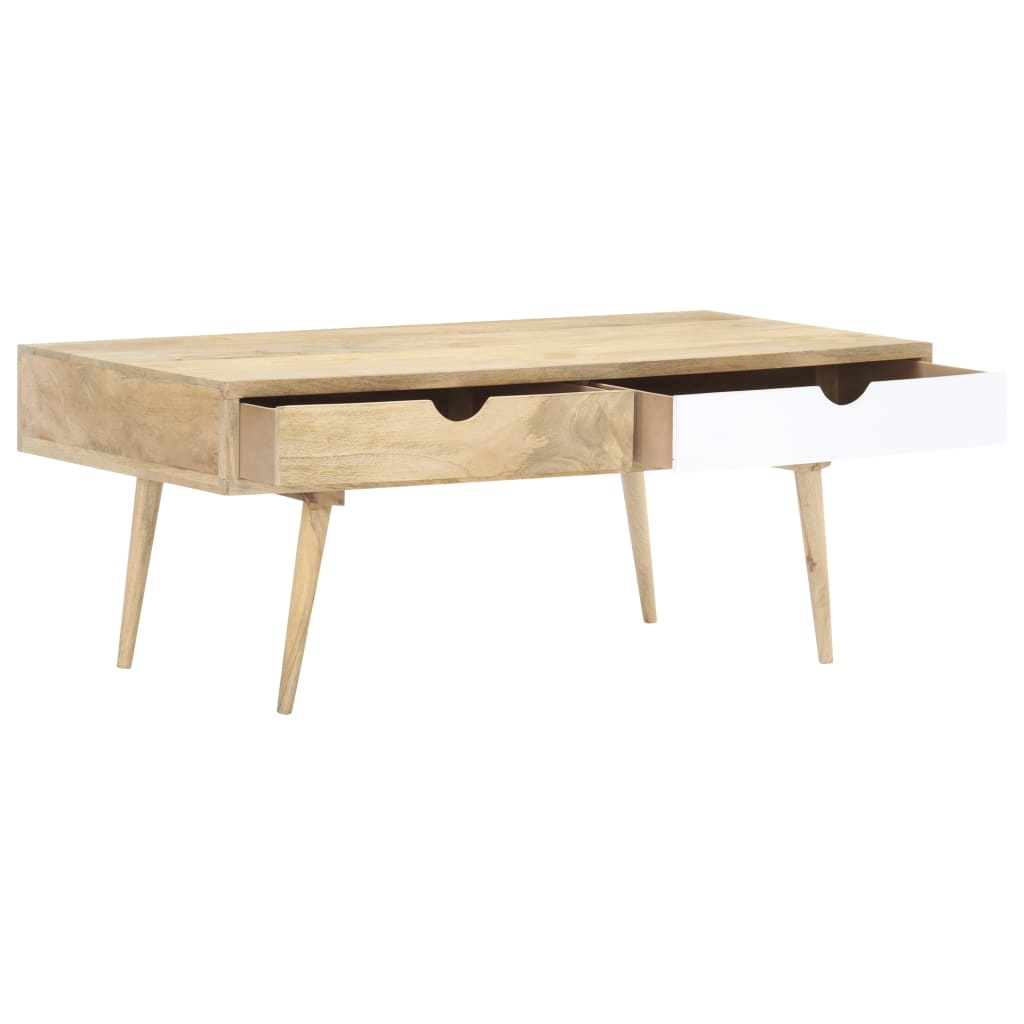 

vidaXL Salontafel 117x55x45 cm massief mangohout