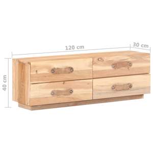 TV stolek masivní recyklované dřevo - obrázek 7
