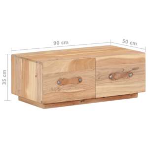 Konferenční stolek 90 x 50 x 35 cm masivní recyklované dřevo - obrázek 7