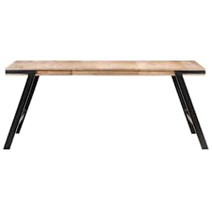 Jídelní stůl 180 x 90 x 76 cm masivní mangovníkové dřevo - obrázek 2