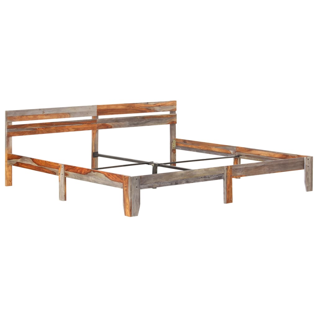 Cadru de pat, 200 x 200 cm, lemn masiv de sheesham