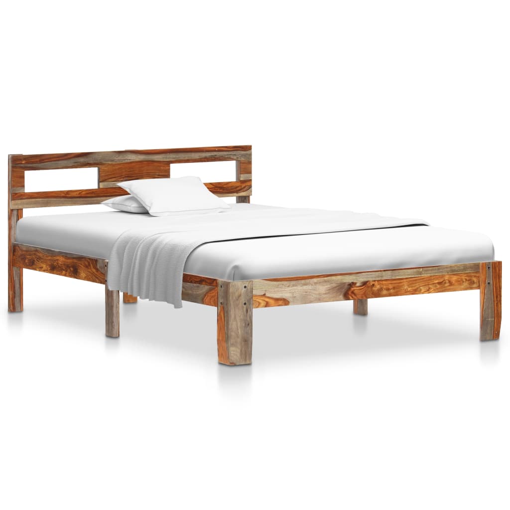 Poza vidaXL Cadru de pat, 120 x 200 cm, lemn masiv de sheesham
