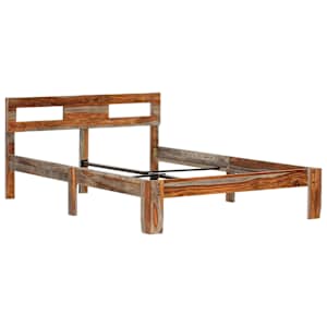 vidaXL Lovos rėmas be čiužinio, 120x200cm, medienos masyvas