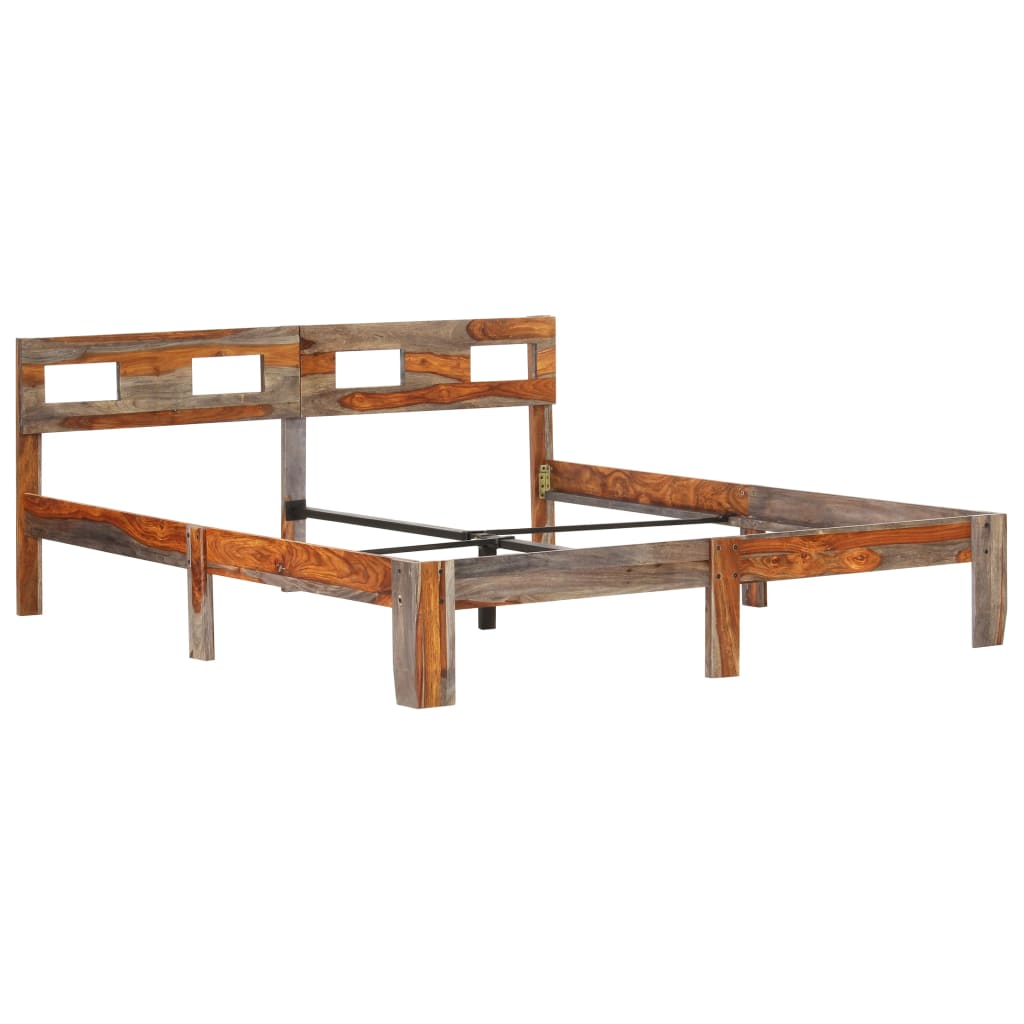 vidaXL Rama łóżka, lite drewno sheesham, 180x200 cm