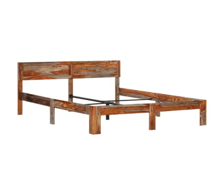 vidaXL Estructura de cama de madera maciza de sheesham 140x200 cm