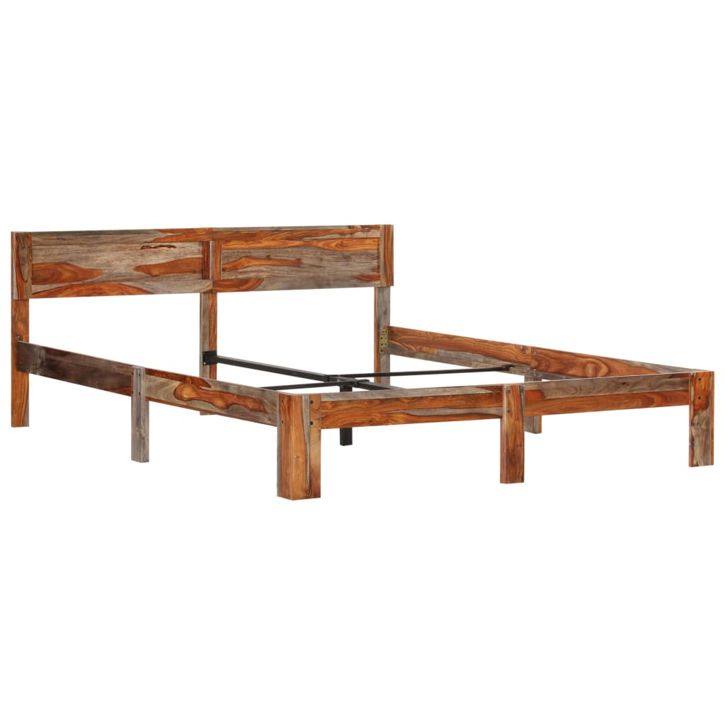 Rám postele masivní sheeshamové dřevo 160 x 200 cm