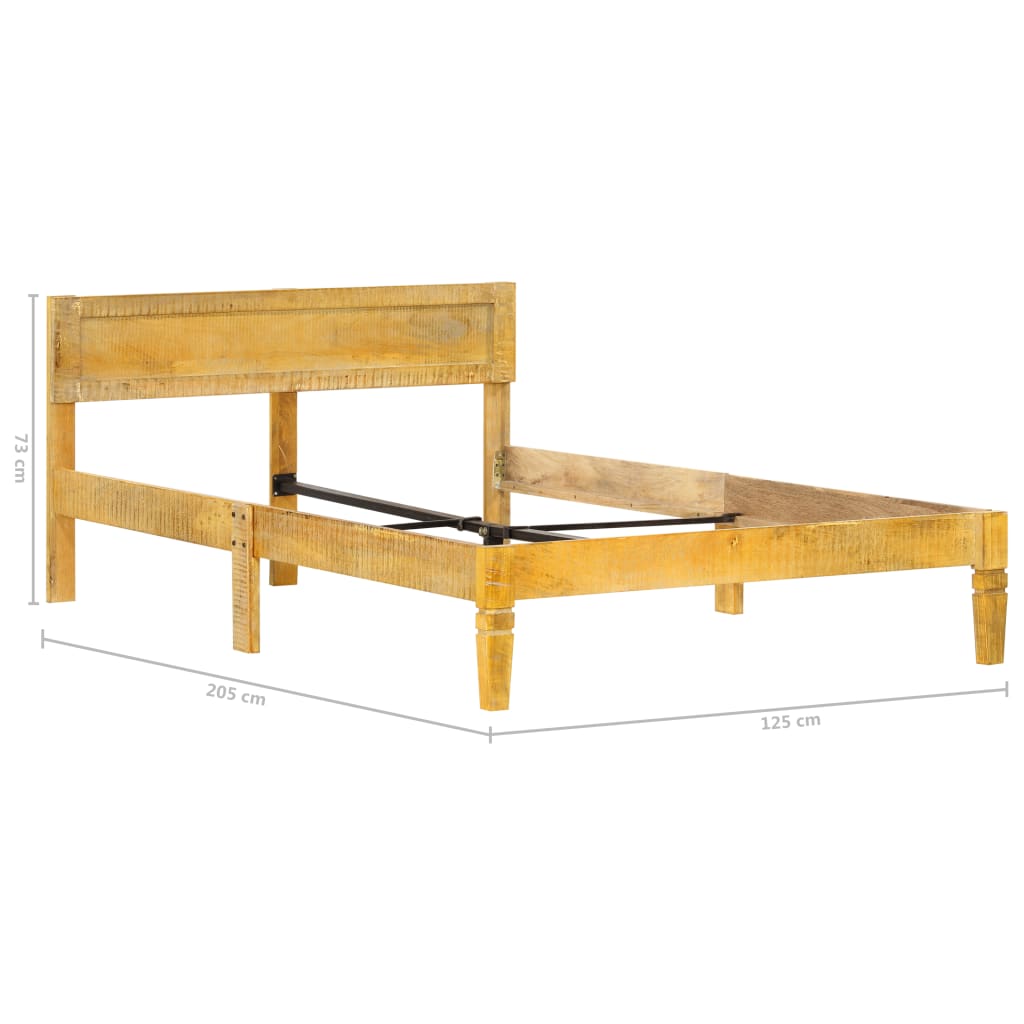 Bed Frame Solid Mango Wood 120 Cm Home And Garden All Your Home 