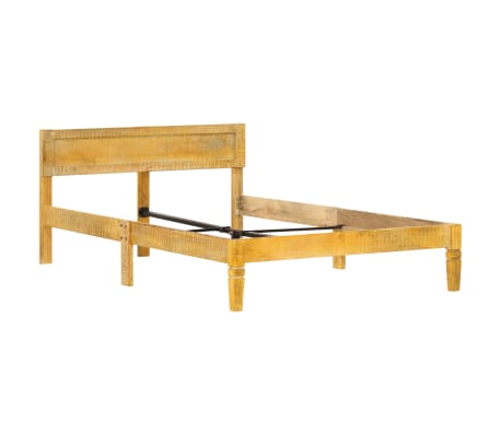 vidaXL Estructura de cama de madera de mango maciza 120 cm