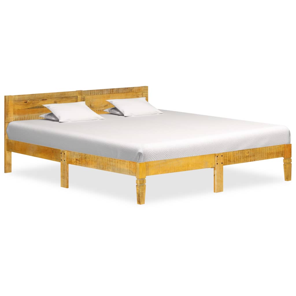 Rám postele masivní mangovníkové dřevo 140 cm