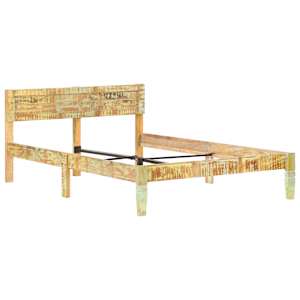 vidaXL Cadre de lit sans matelas Bois de r&eacute;cup&eacute;ration massif 120x200cm
