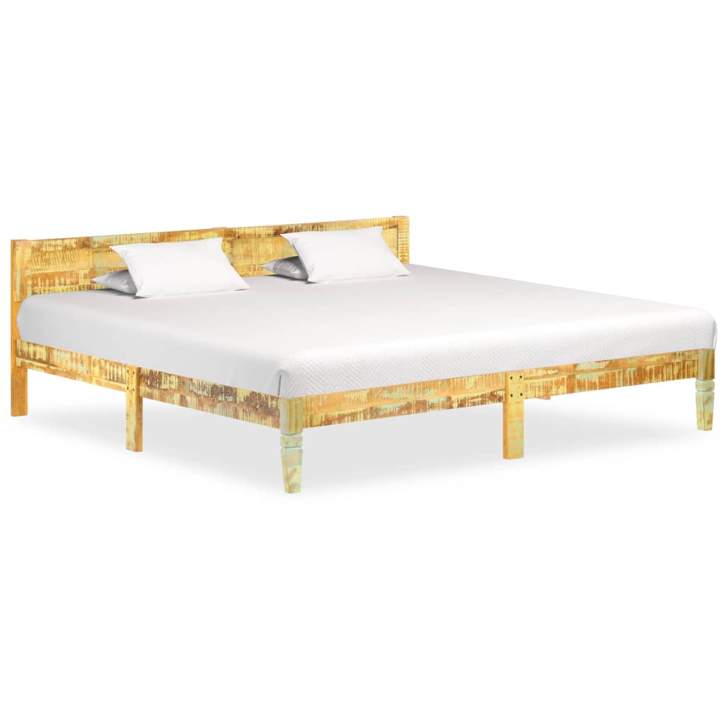 Estructura de cama de madera maciza reciclada 160x200 cm - vidaXL