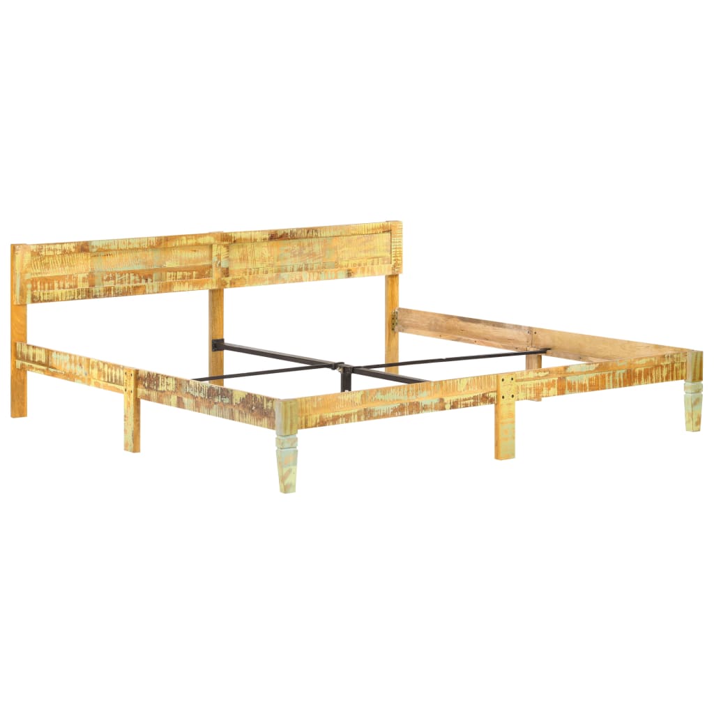  Bed Frame Bedroom Multi Sizes Solid Mango Wood/Solid Sheesham Wood vidaXL