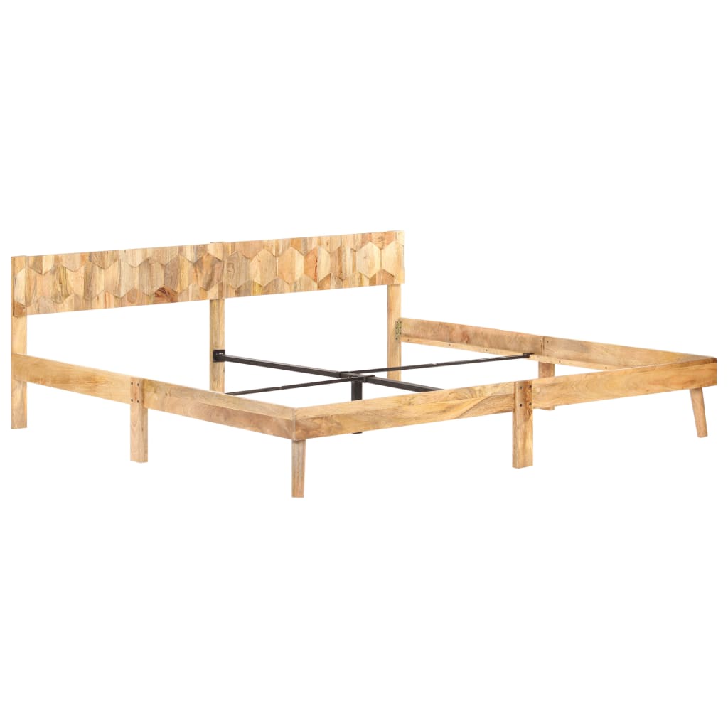 vidaXL Bedframe massief mangohout 200x200 cm