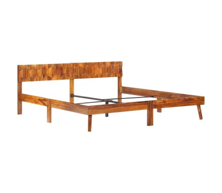 vidaXL Rama łóżka, lite drewno sheesham, 180 x 200 cm