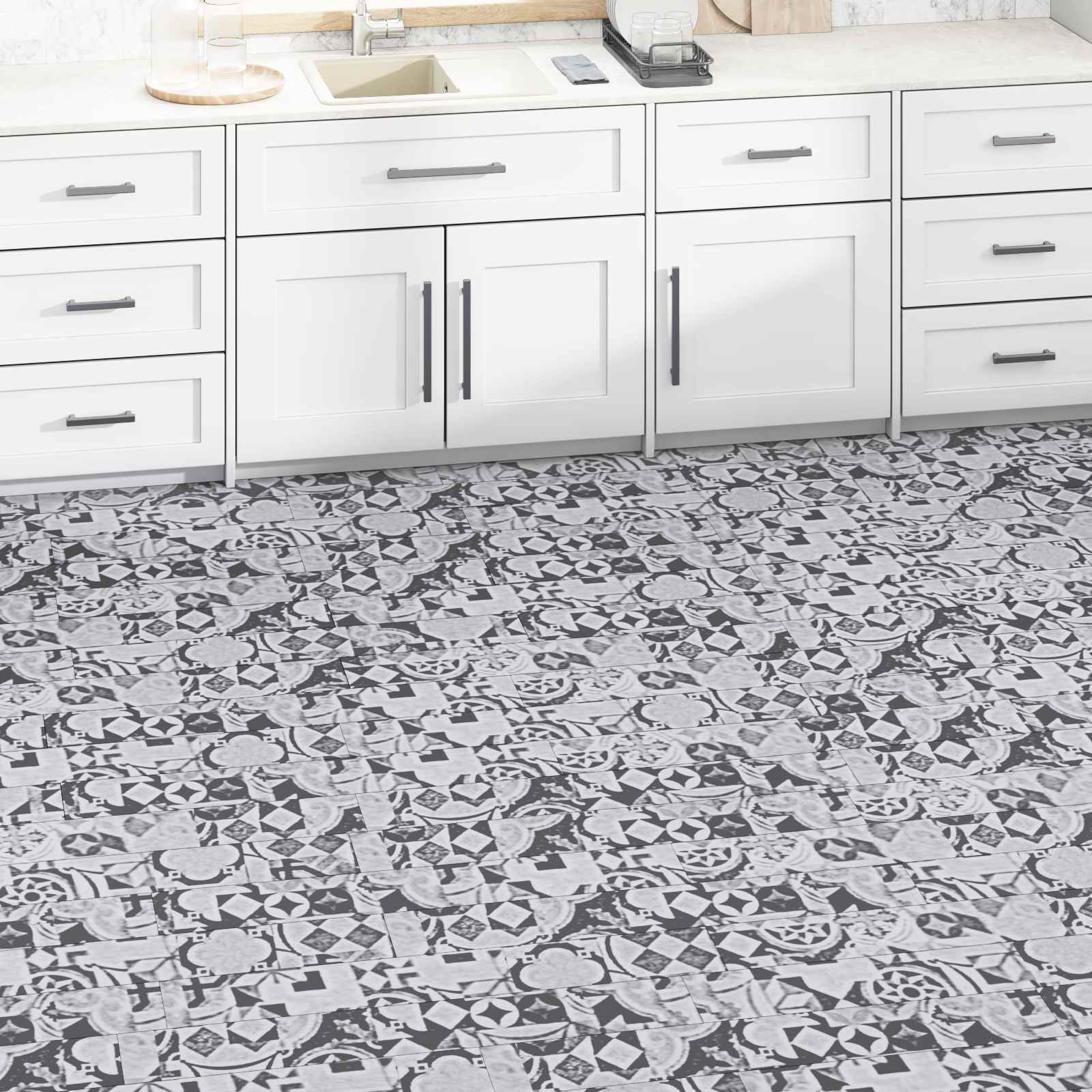 vidaXL Bodenplanken 36 pcs Grau 5,02 m² PVC