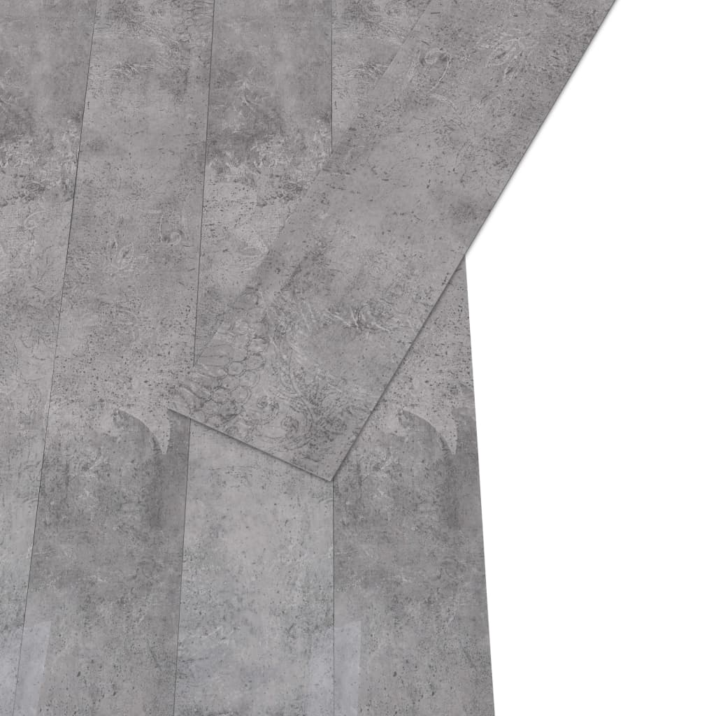 vidaXL Plăci de pardoseală, maro ciment, 5,26 m², 2 mm, PVC