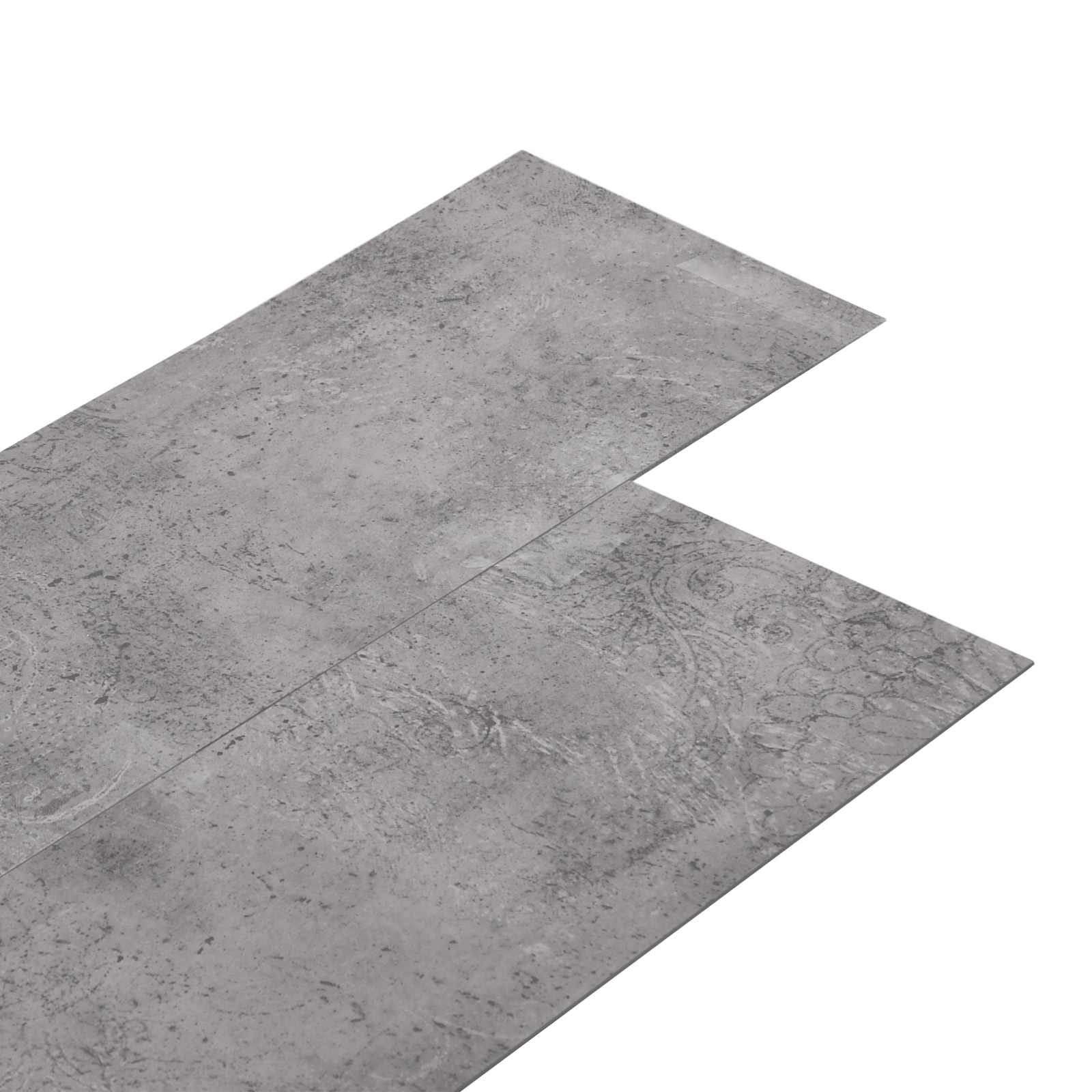vidaXL Placă de Podea Auto-adezivă 32 pcs Ciment maro 4,46 m² PVC