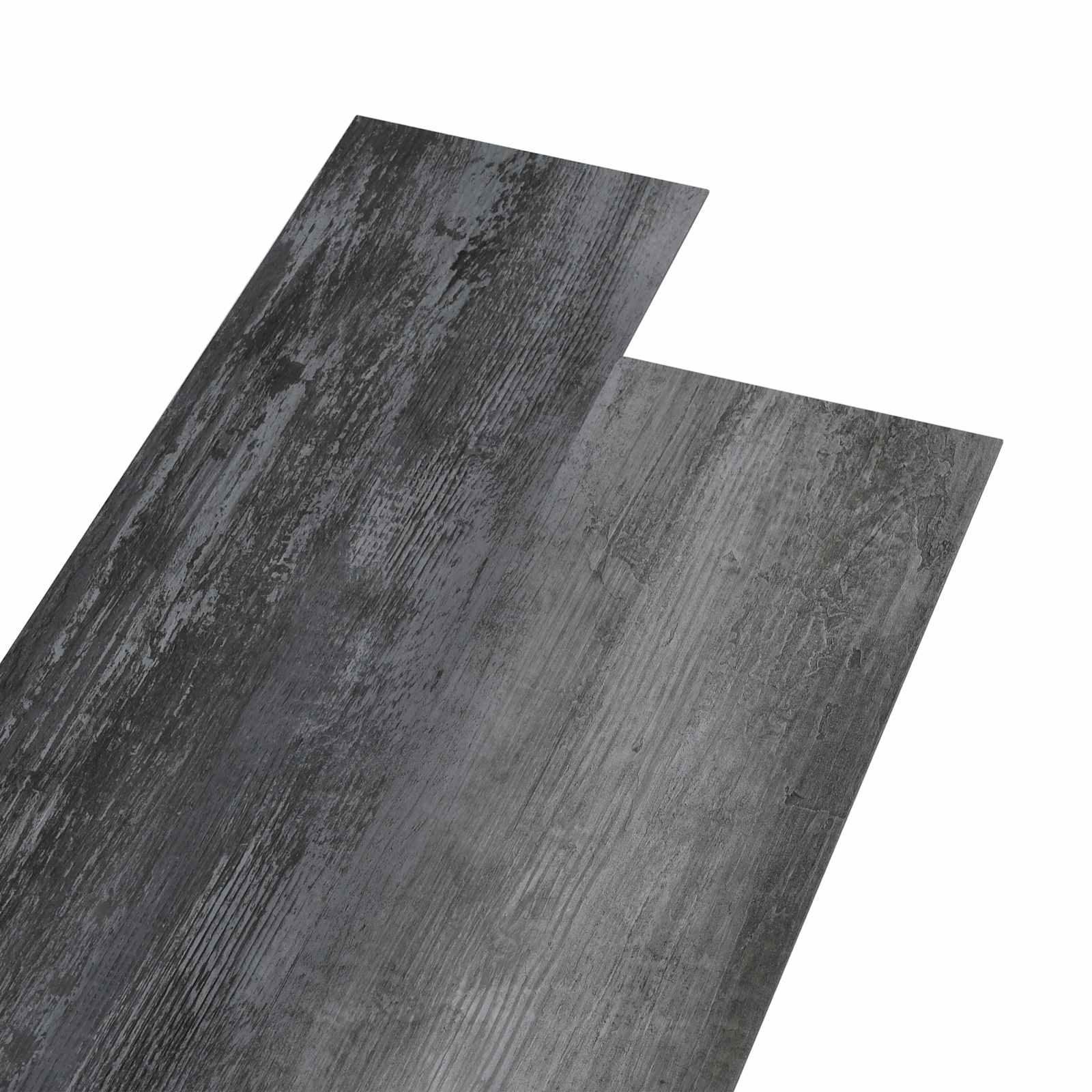 vidaXL Placă de Podea Auto-adezivă 32 pcs Gri lucios 4,46 m² PVC