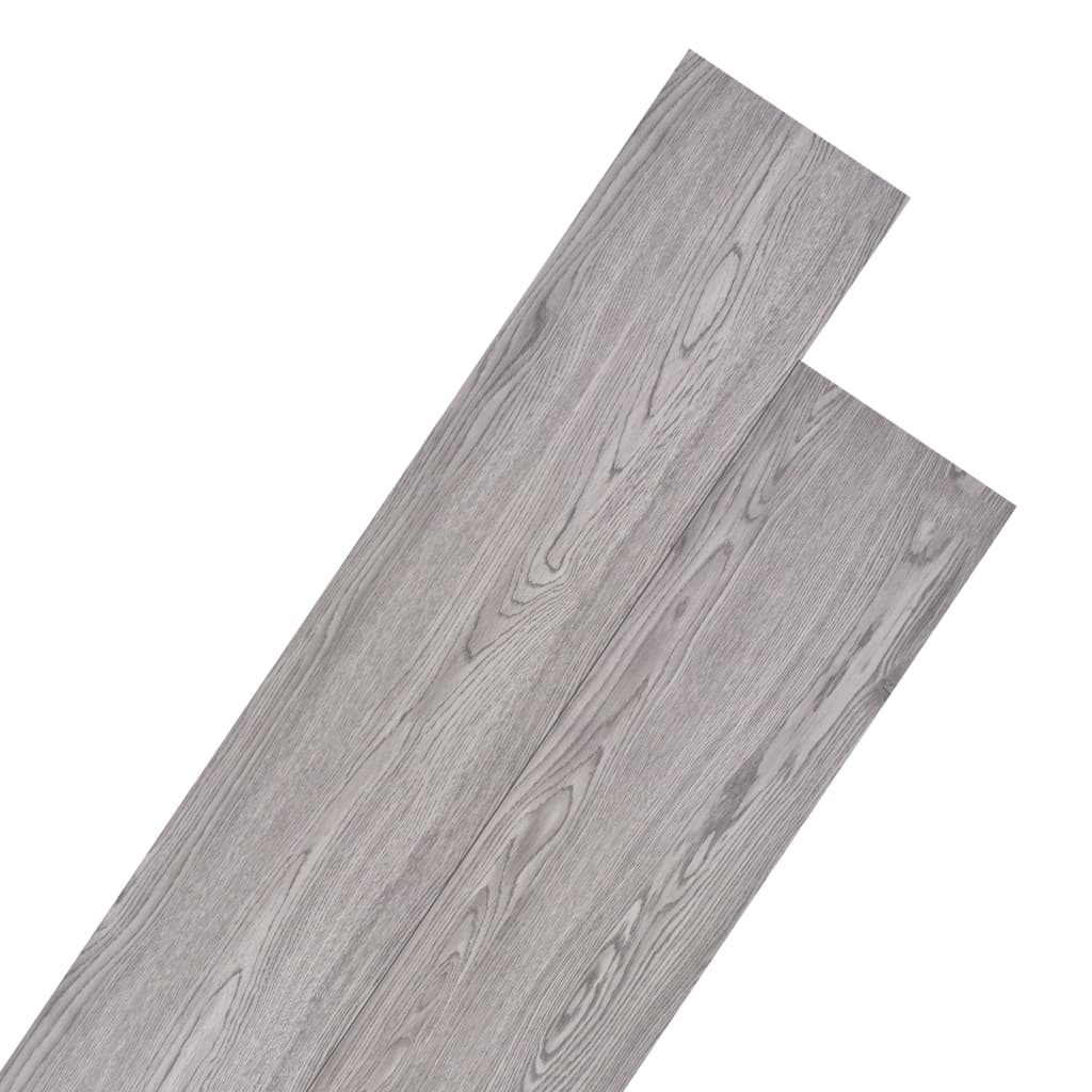 vidaXL Plăci de pardoseală, gri închis, 4,46 m², PVC, 3 mm vidaxl.ro