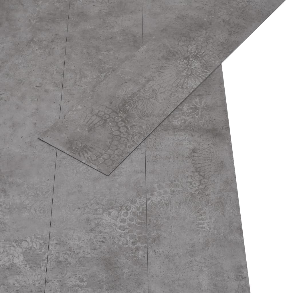 vidaXL Vloerplanken zelfklevend 5,02 m² 2 mm PVC betongrijs afbeelding