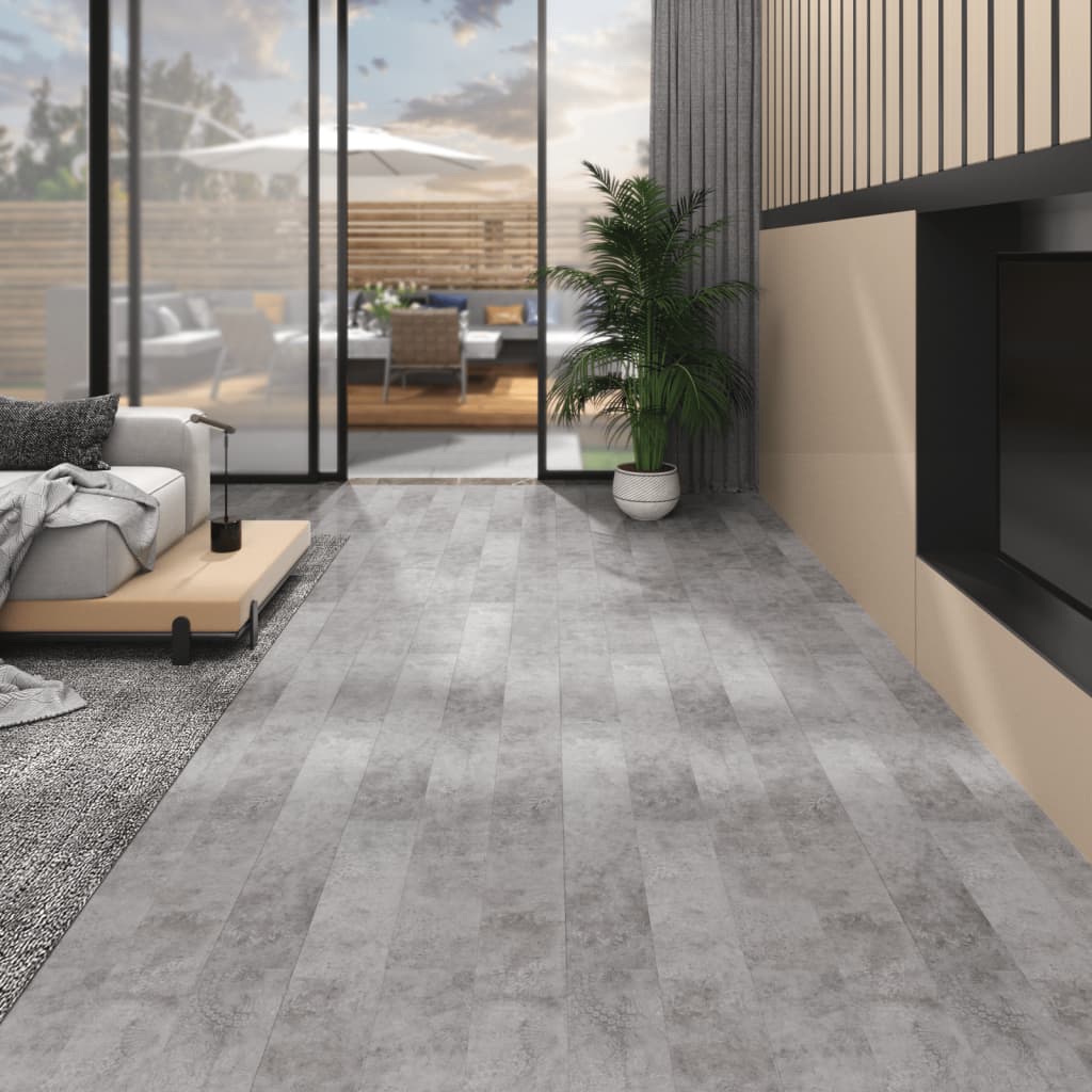Podlahová krytina PVC 5,02 m² 2 mm samolepicí betonová šedá