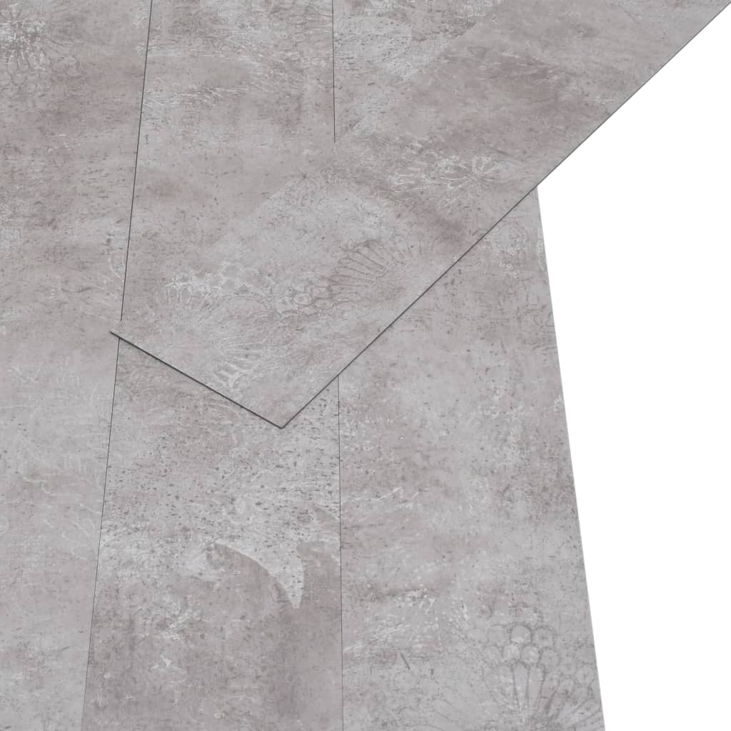  Podlahové dosky z PVC 5,02 m² 2 mm, samolepiace, zemité sivé
