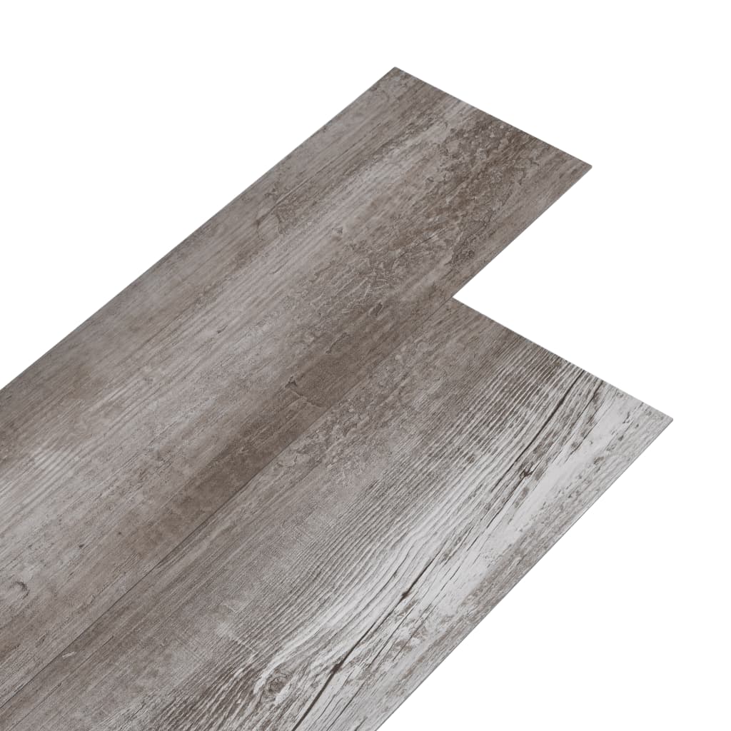 vidaXL Podlahová krytina PVC 5,02 m² 2 mm samolepicí matné hnědé dřevo