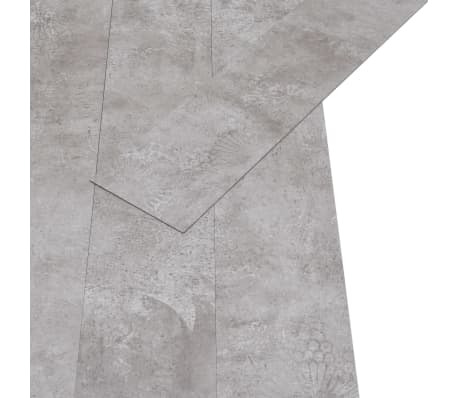 vidaXL Ikke-klebende PVC-gulvplanker 5,26 m² 2 mm jordgrå