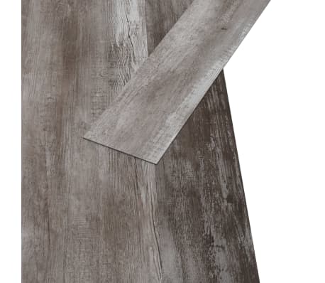 vidaXL Ikke-klebende PVC-gulvplanker 5,26 m² 2 mm matt tre brun